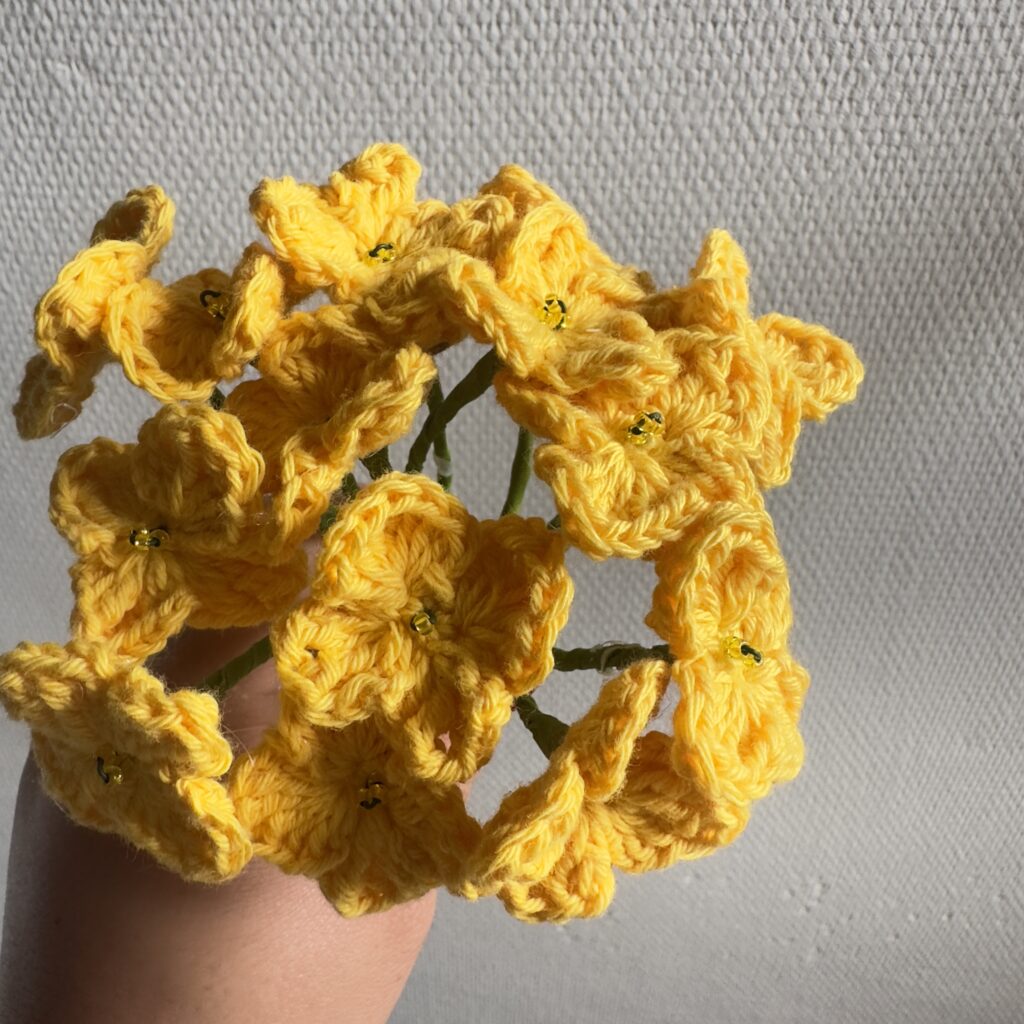 Hæklet hortensia – smuk og dekorativ blomst